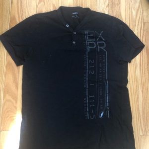 Express Black Men’s Henley / Small